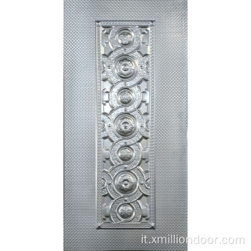 Pannello porta in metallo stampato dal design classico